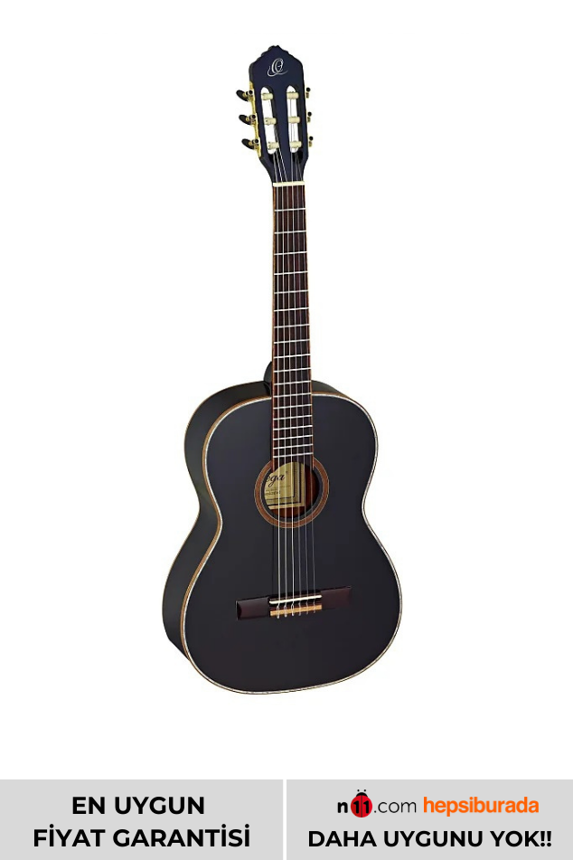 Ortega R221BK Concert Klasik Gitar (Siyah)