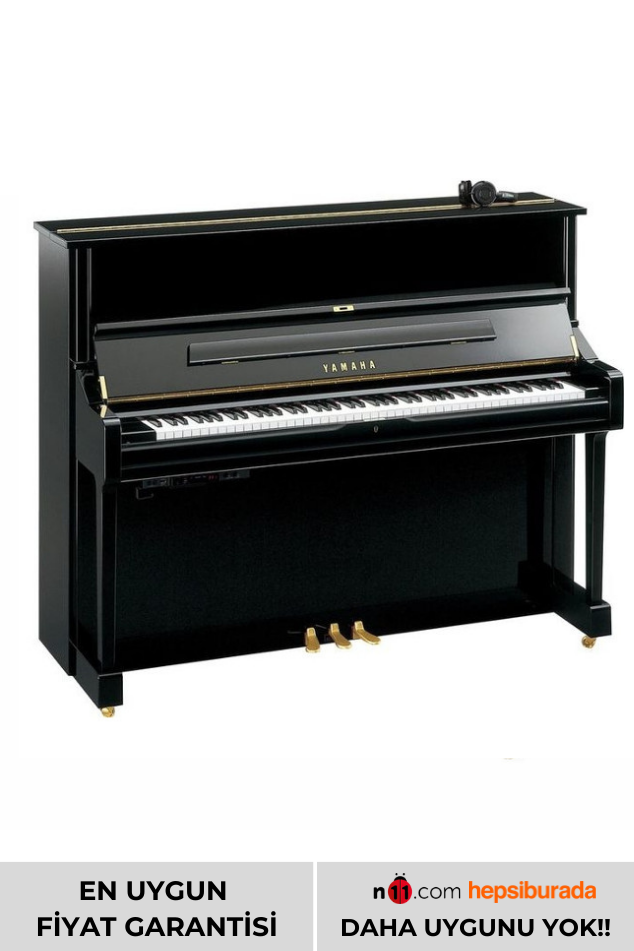 Yamaha U1 SH2 Silent Piyano (Parlak Siyah)