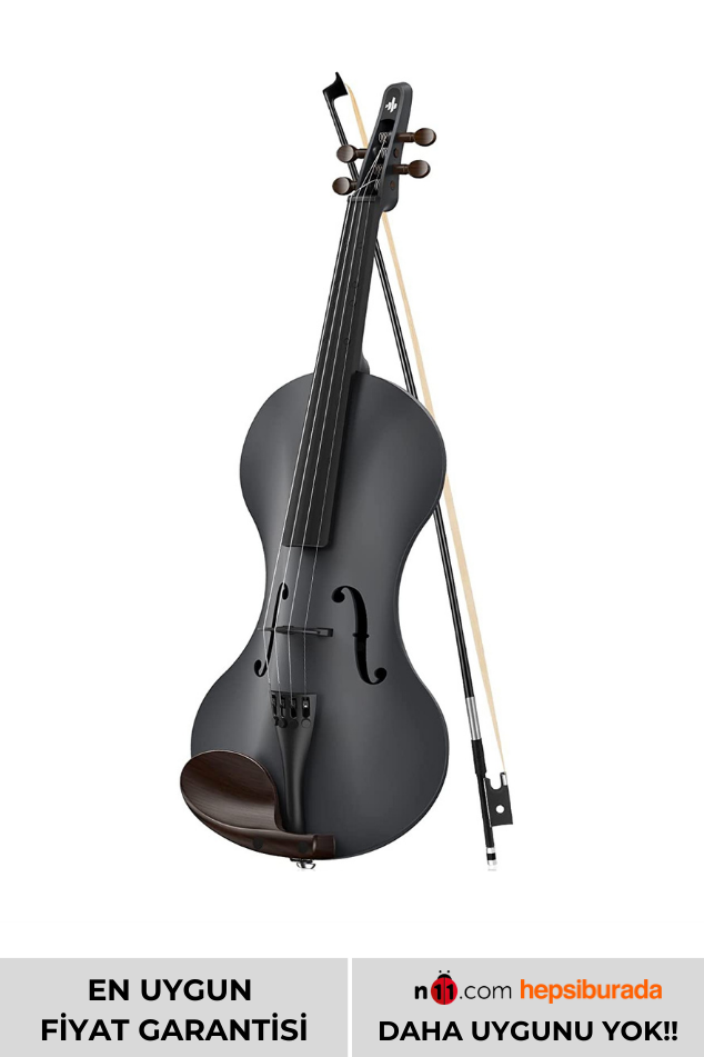 Donner Rising-v Carbon Fiber 4/4 Keman Seti (Gri)